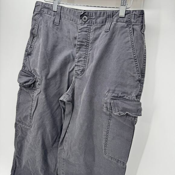 J Crew Cargo Pants Mens 32x34 (31x33 ACTUAL) Gray Cotton Button Fly Vintage - Picture 4 of 8